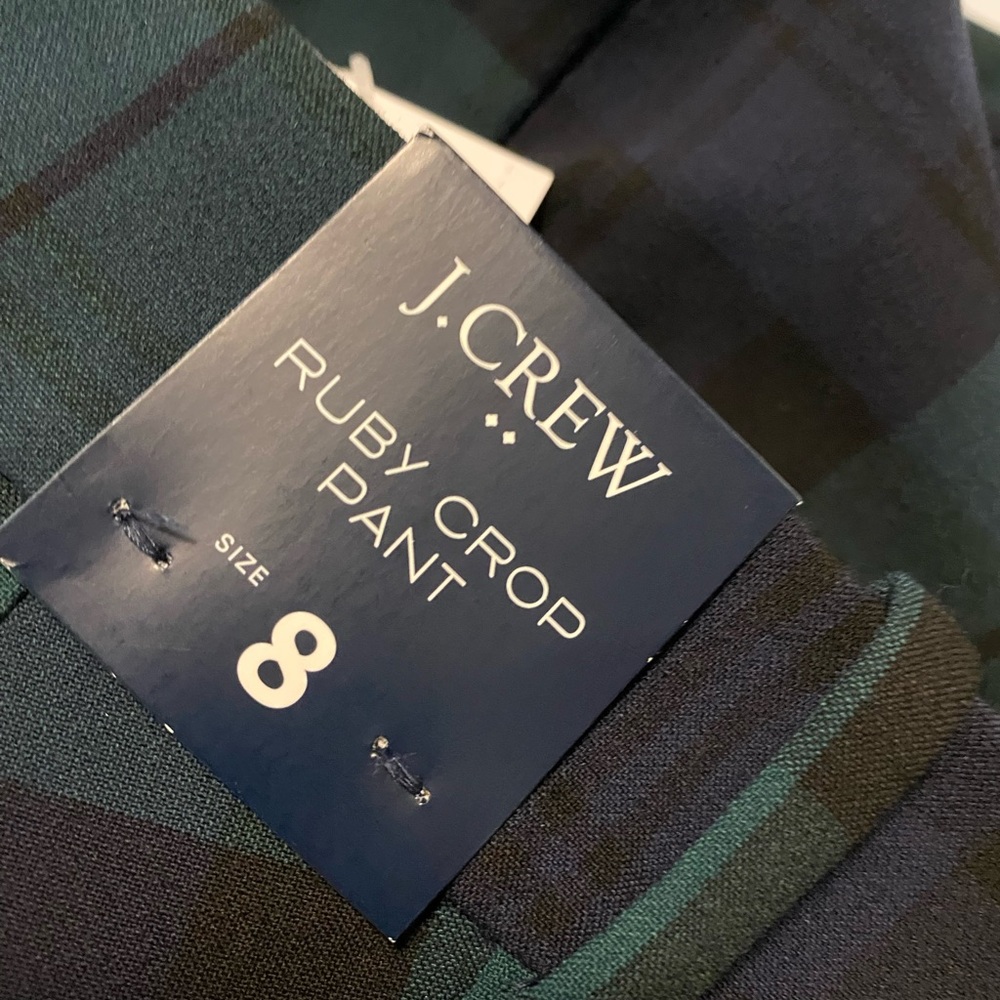J. Crew Plaid Pants in Green and Blue - Picture 4 of 4